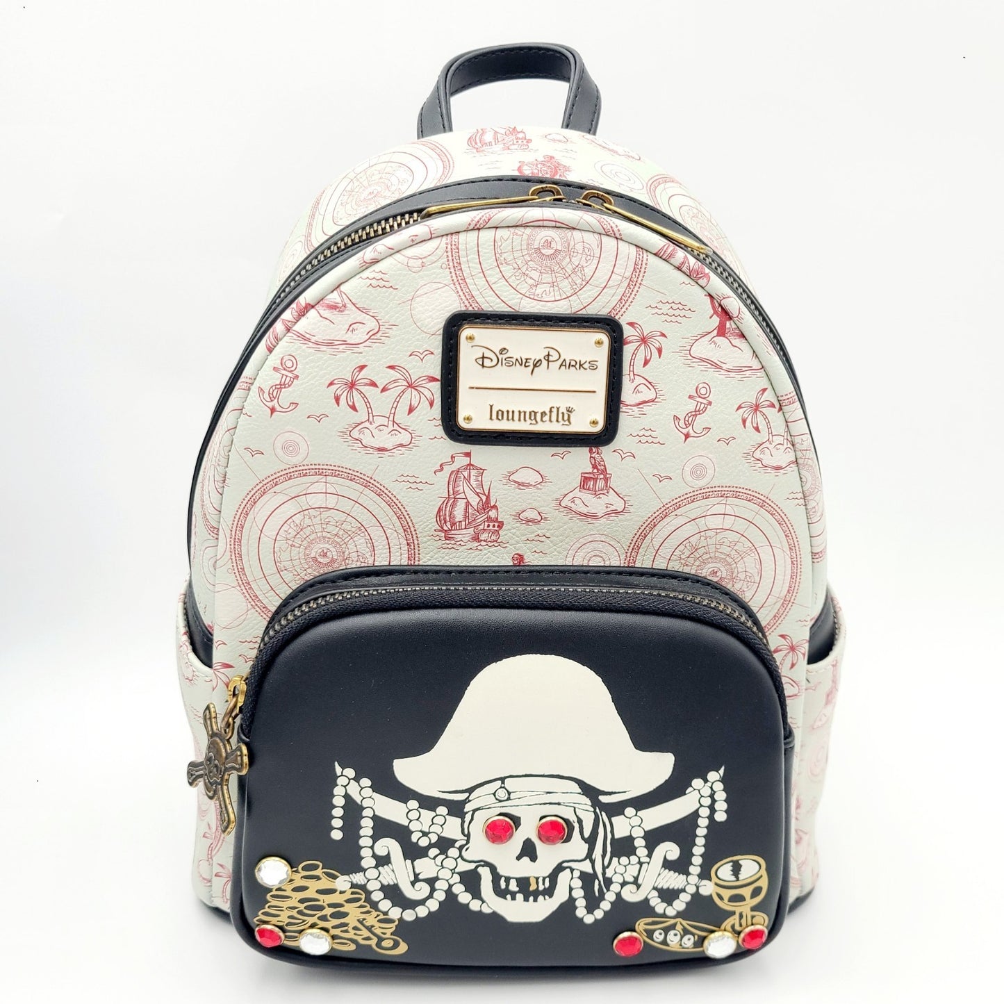 NEW Disney Parks Pirates of the Caribbean GITD Loungefly Mini Backpack Glow Dark