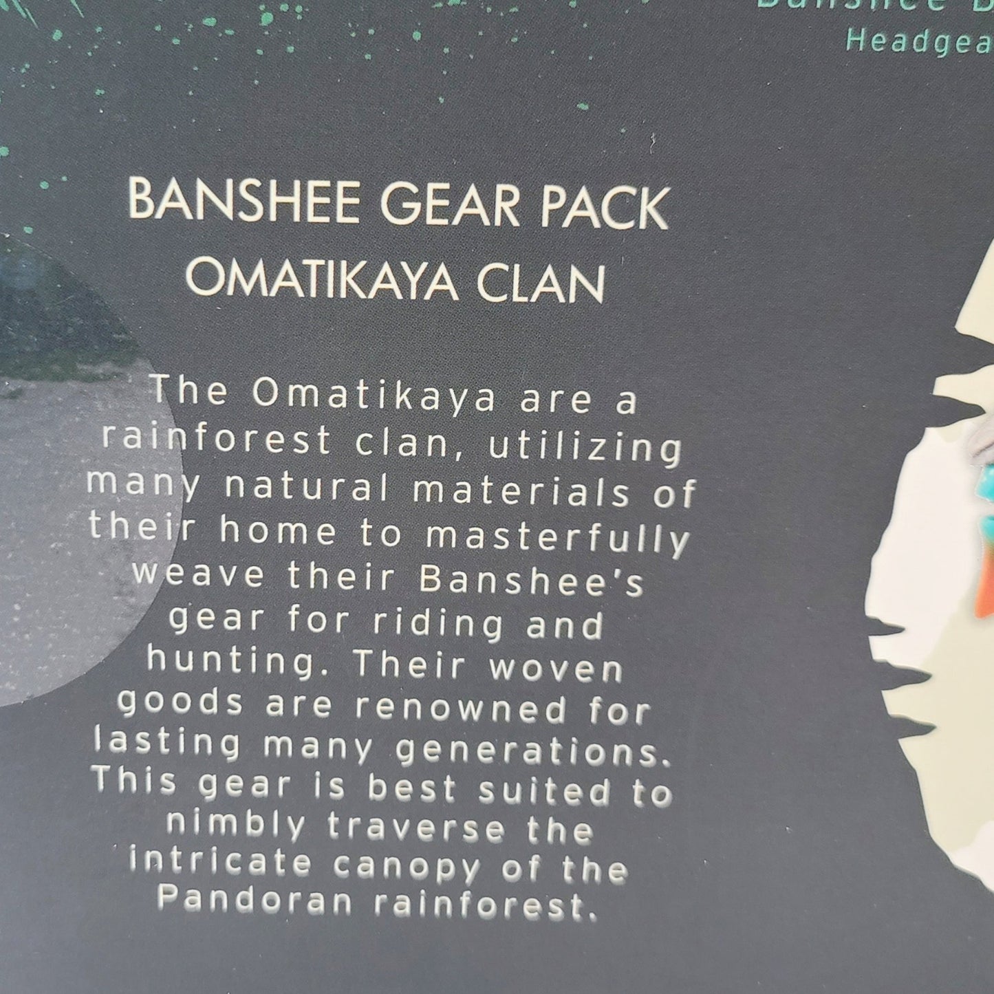 Walt Disney World Park Pandora Avatar Banshee Gear Pack Omatikaya Clan Accessory