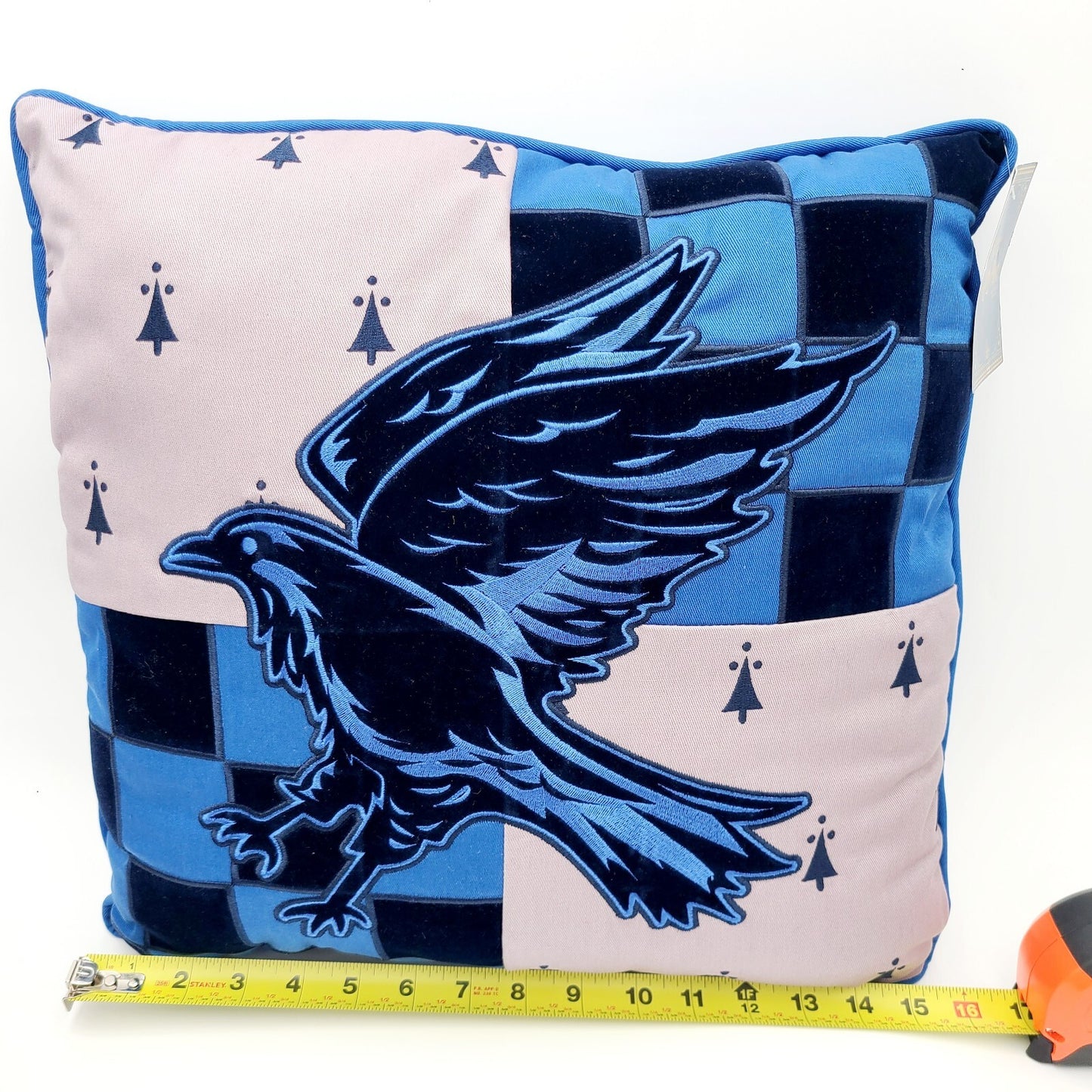 NEW Harry Potter Ravenclaw Pillow Universal Studios Wizarding World 16" x 16