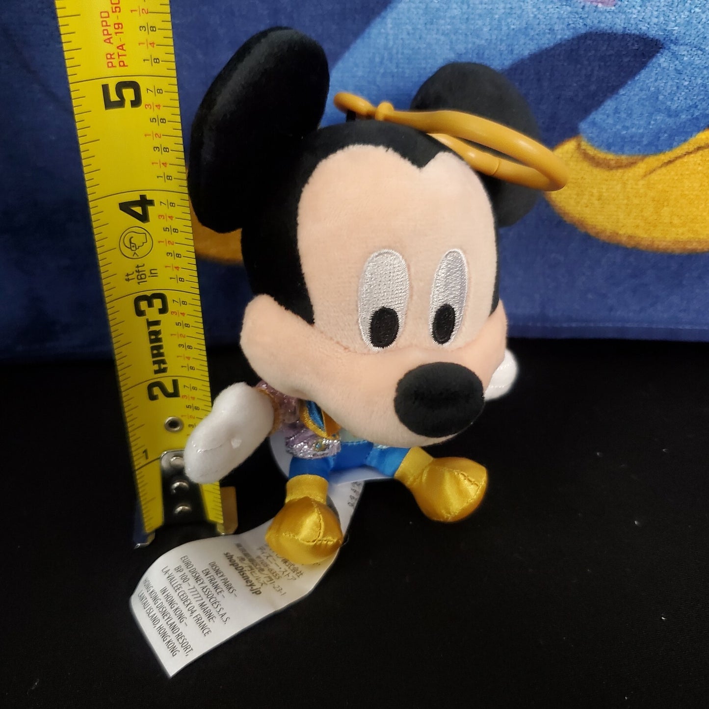 2021 Disney Parks WDW 50th Anniversary Mickey Mouse Backpack Plush Keychain Clip