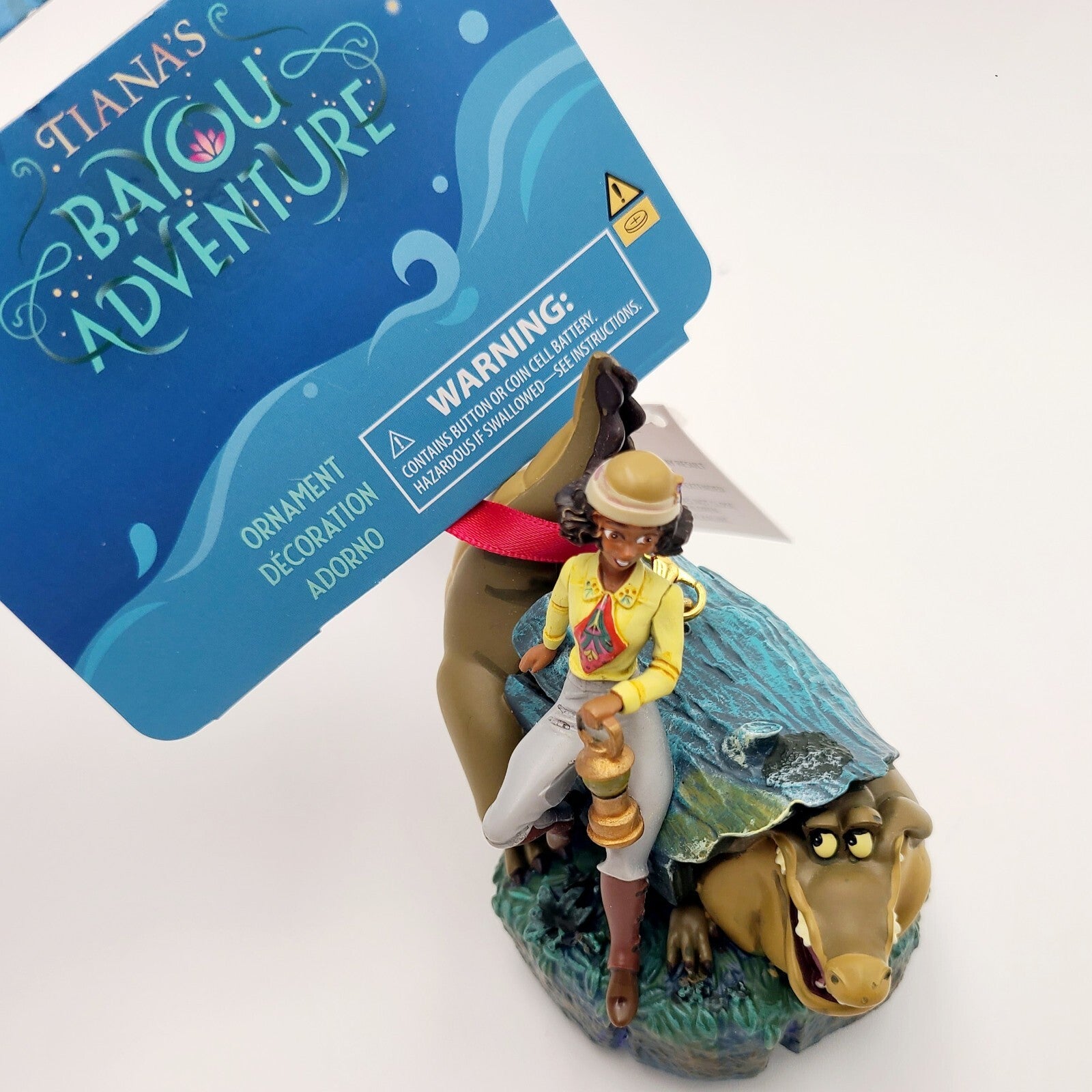 Light-Up ORNAMENT 2024 Disney Park Tiana Bayou Adventure Holiday Louis Alligator