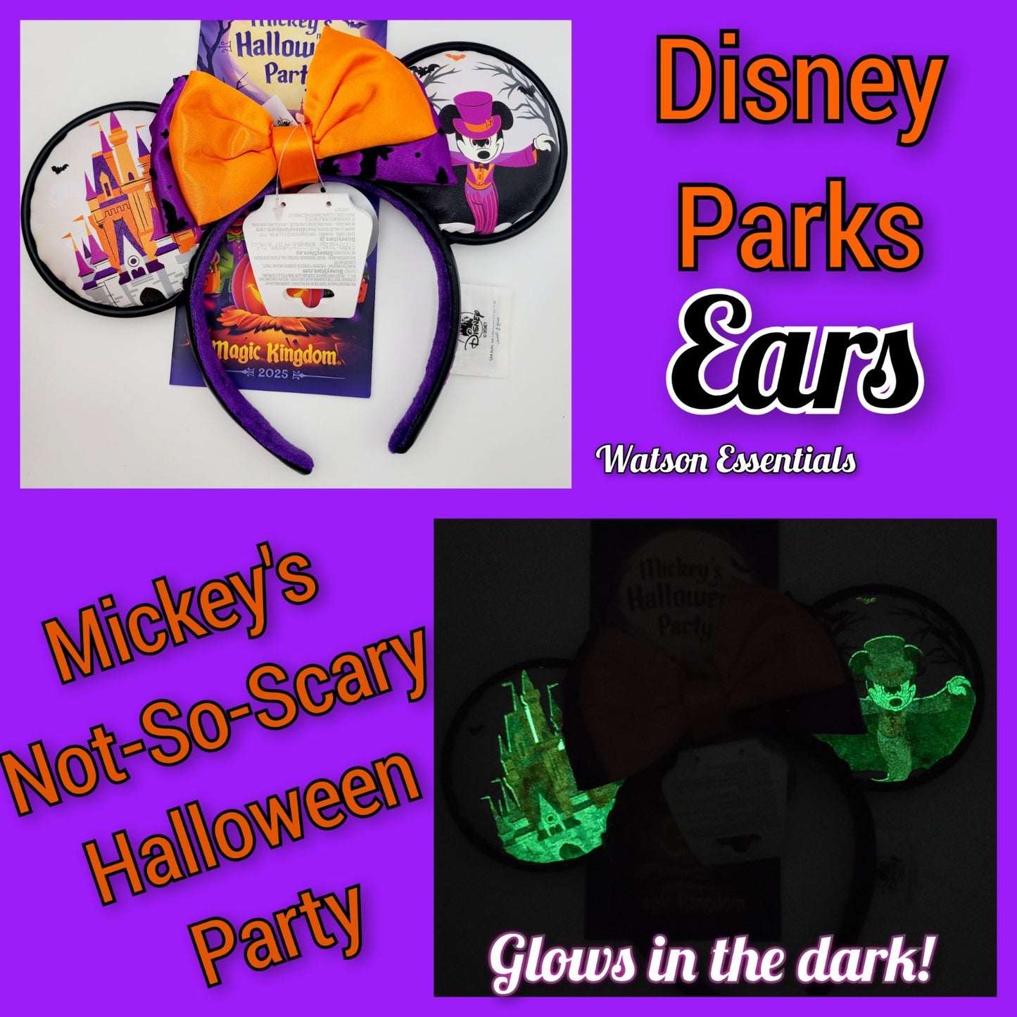 2025 Disney Park Mickeys Not So Scary Halloween Party Castle Ear Headband MNSSHP
