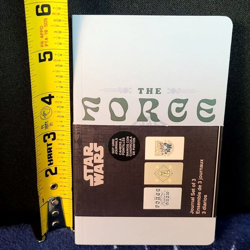 3 Mini Dot Journals Disney Parks Star Wars Lot Small 3.5" x 5.5" Force Yoda Ewok