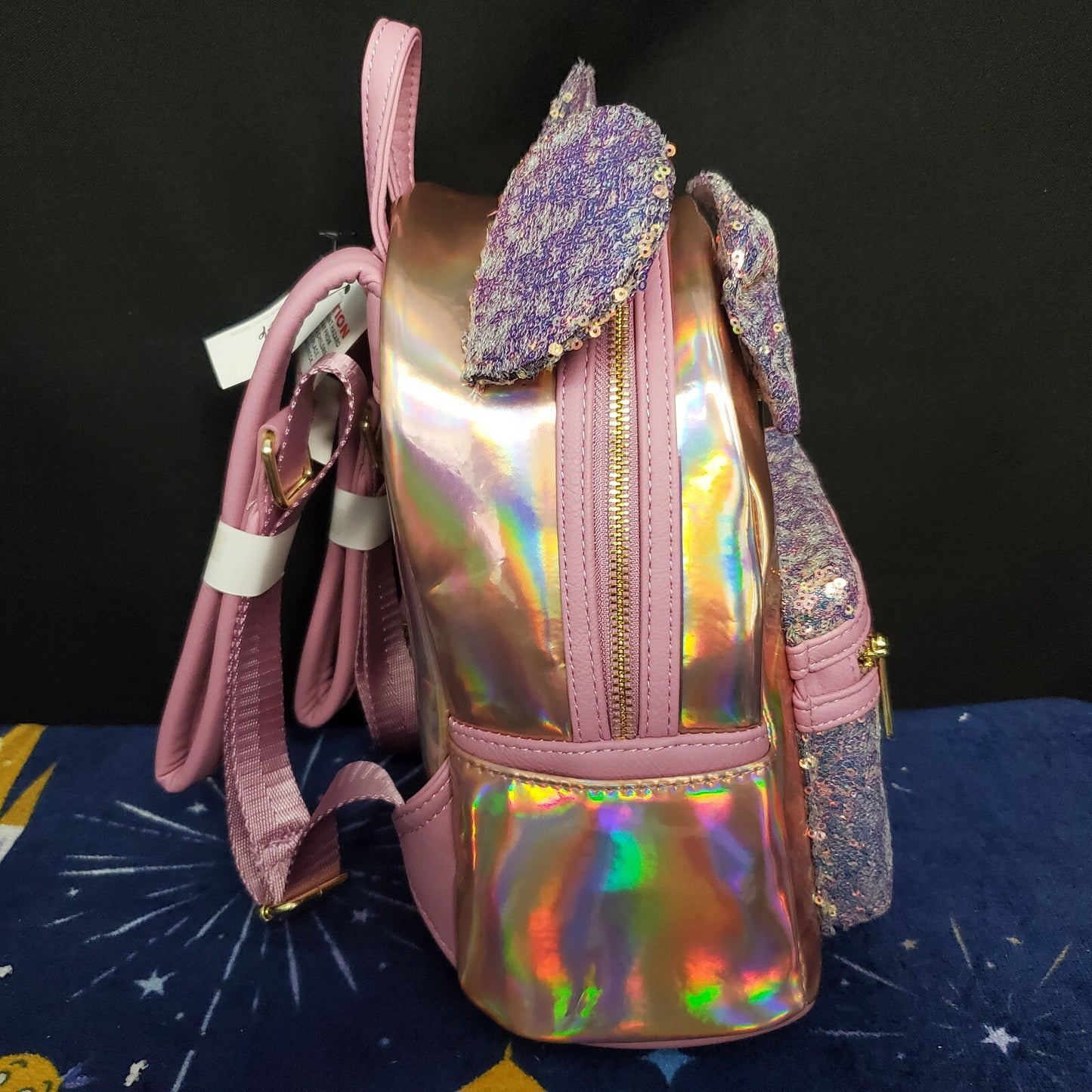 *Backpack Set* Disney Parks 50th Anniversary Iridescent Pink & Blue Loungefly