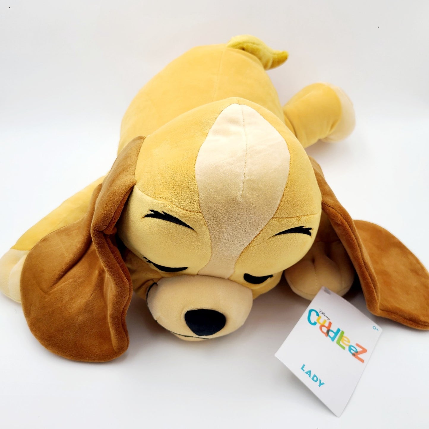 Disney Parks Lady & The Tramp Sleeping Plush Cuddleez Large 25" Pillow Stuffed