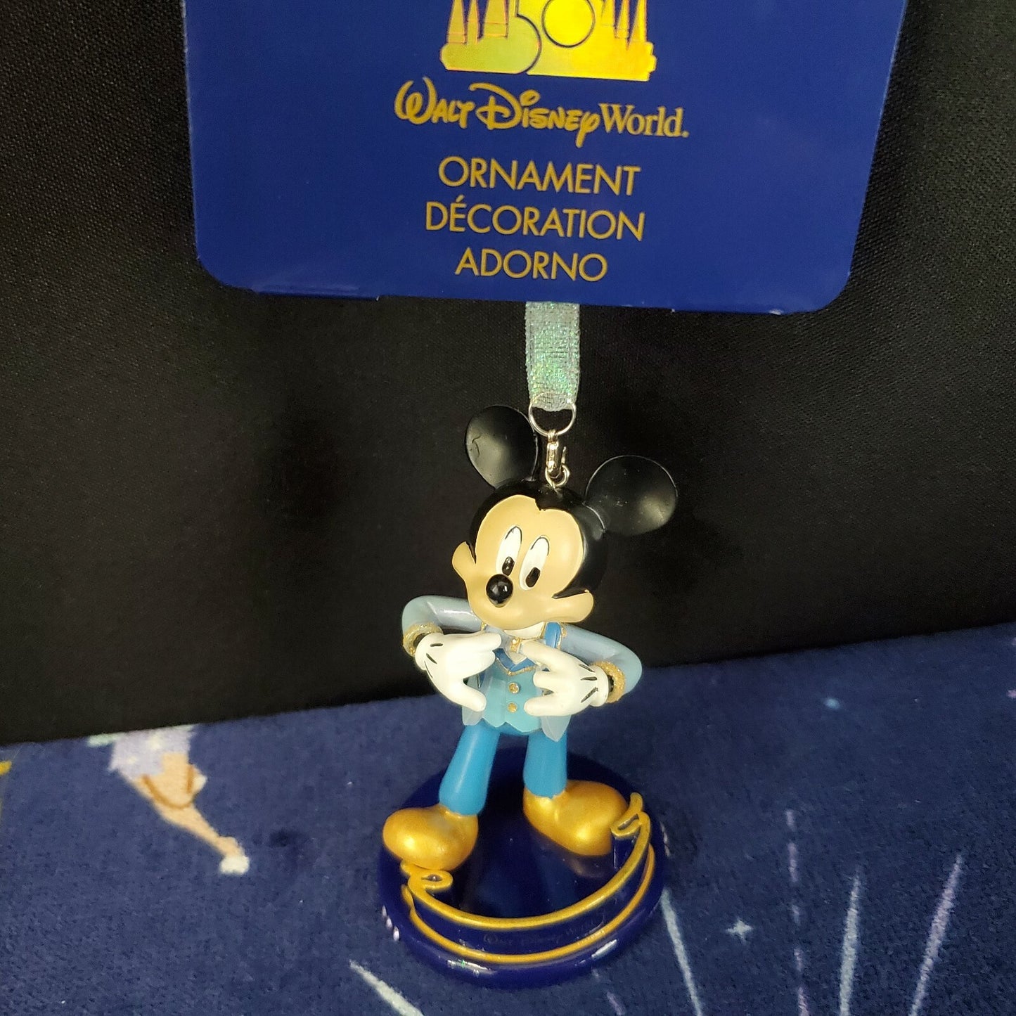 Walt Disney World 50th Anniversary Magic Kingdom Mickey Mouse Christmas Ornament
