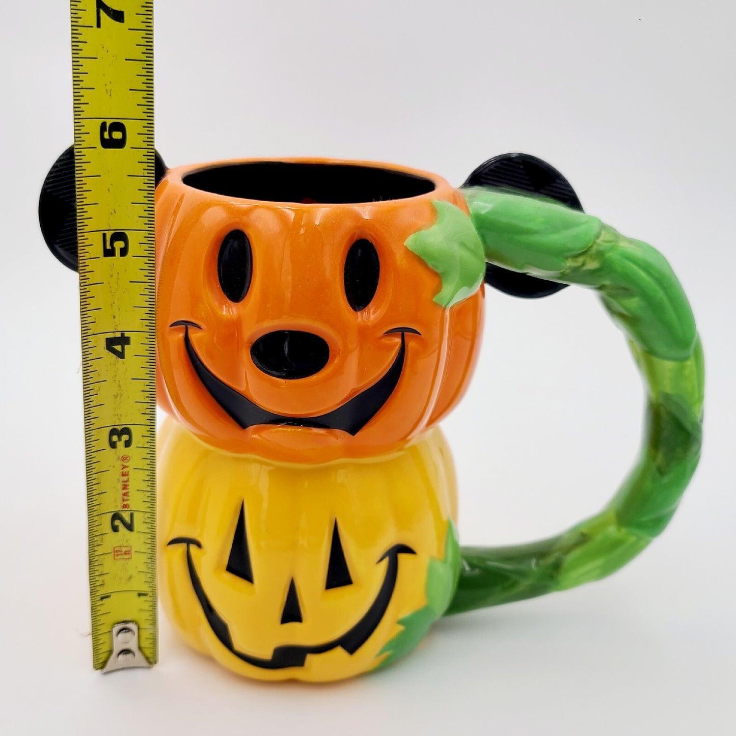 2021 Disney World Parks Halloween Mickey Pumpkin Stack Coffee Mug Stein Spider