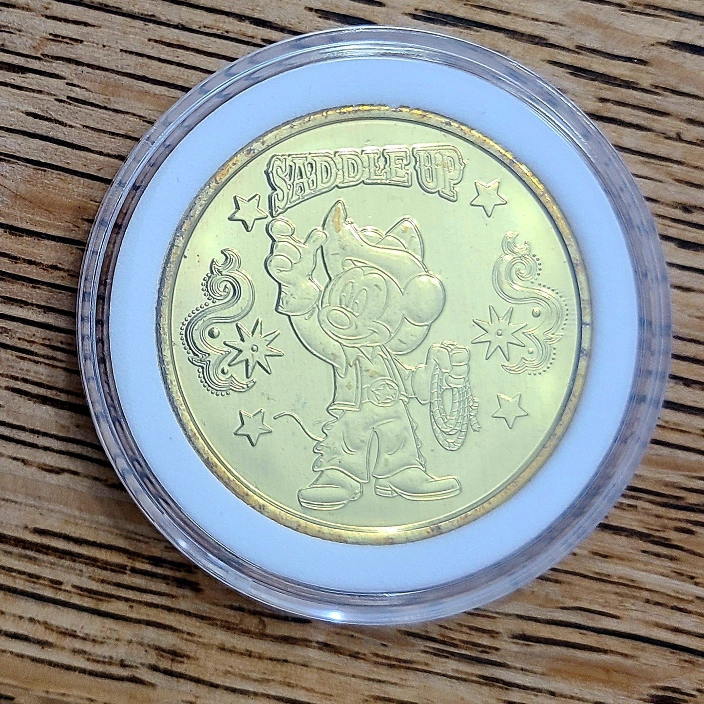 *2024 Cowboy Mickey Coin* Walt Disney World Park Golden Color Metal Medallion