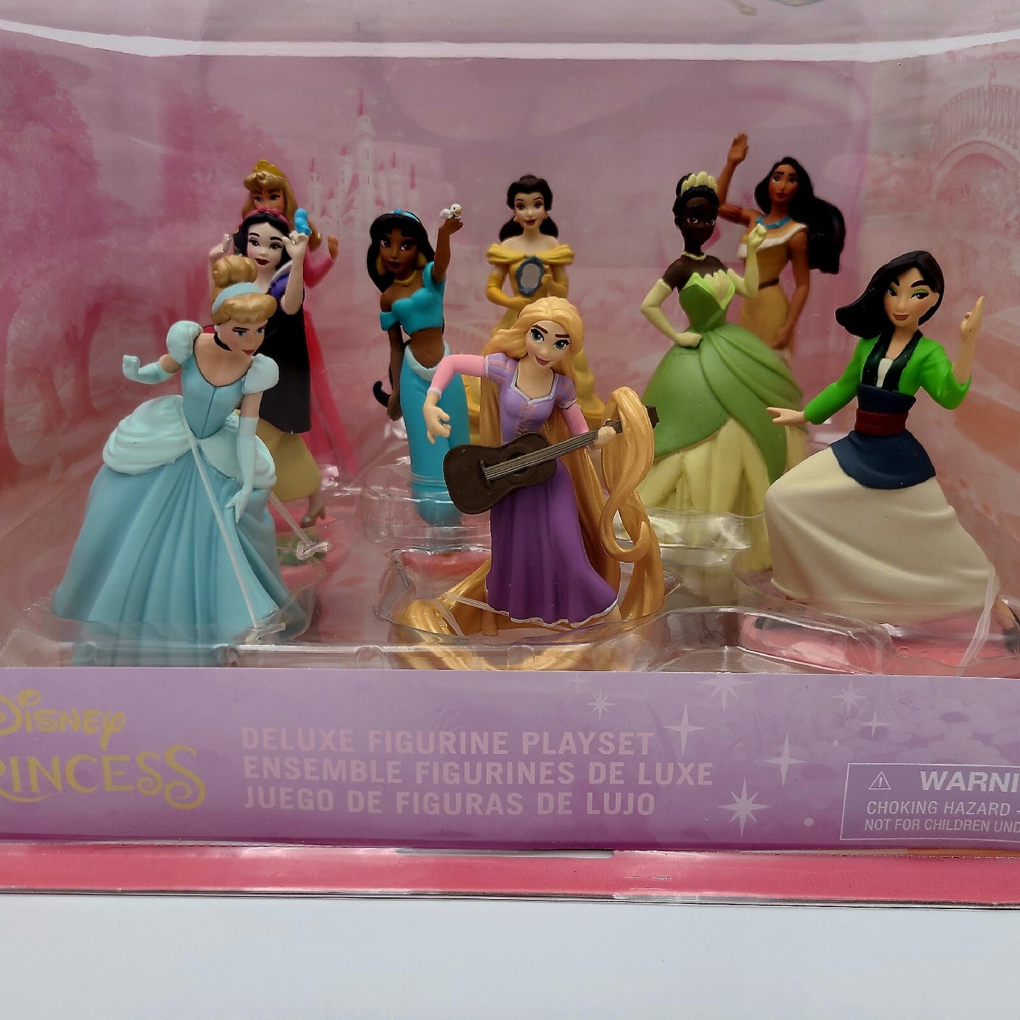Disney Parks Princess Deluxe 9 Figurine Figure PVC Set Cake Toppers Tiana Belle