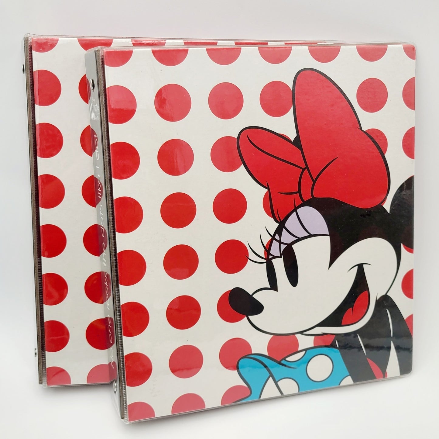 *Lot Of 2* Disney Minnie Mouse Three Ring Binders 10x11.3” Back School Supplies