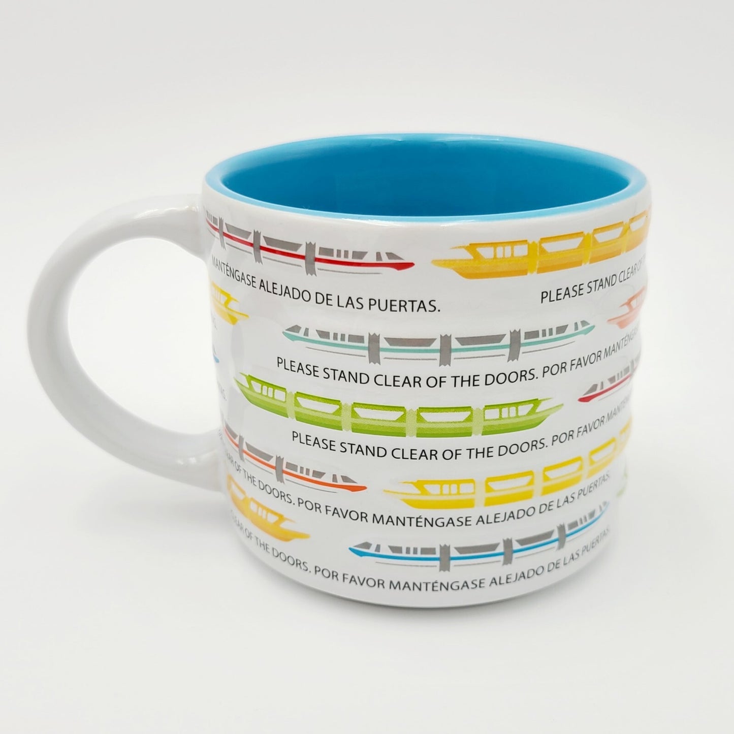 Disney Parks Monorail Please Stand Clear Of The Doors Ceramic Coffee Cup Mug Red