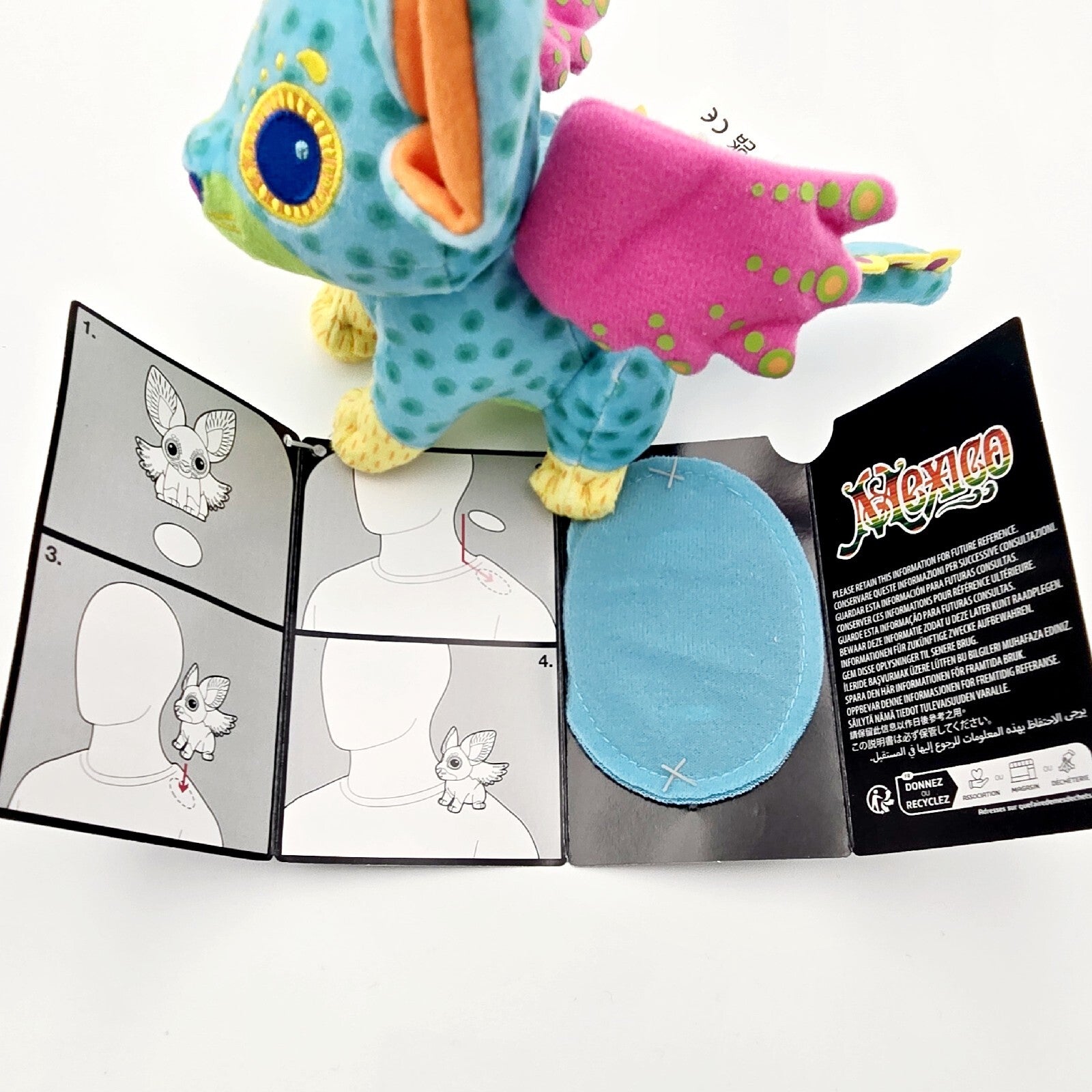 Disney World Parks Pixar Coco Alebrijes Blue Magnetic Shoulder Pal Mexico EPCOT