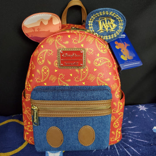 Disney Parks Mickey Main Attraction Big Thunder Mountain Backpack Bag Loungefly