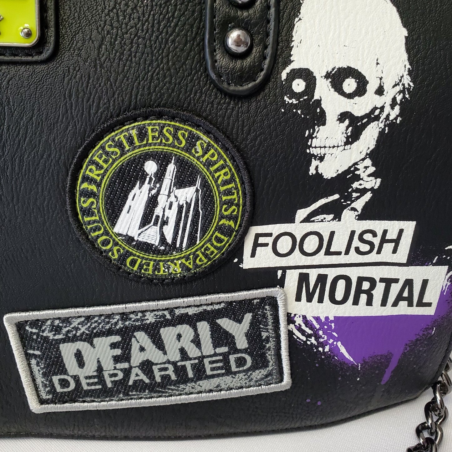 NEW Walt Disney World Park Loungefly Haunted Mansion Satchel Purse Crossbody Bag