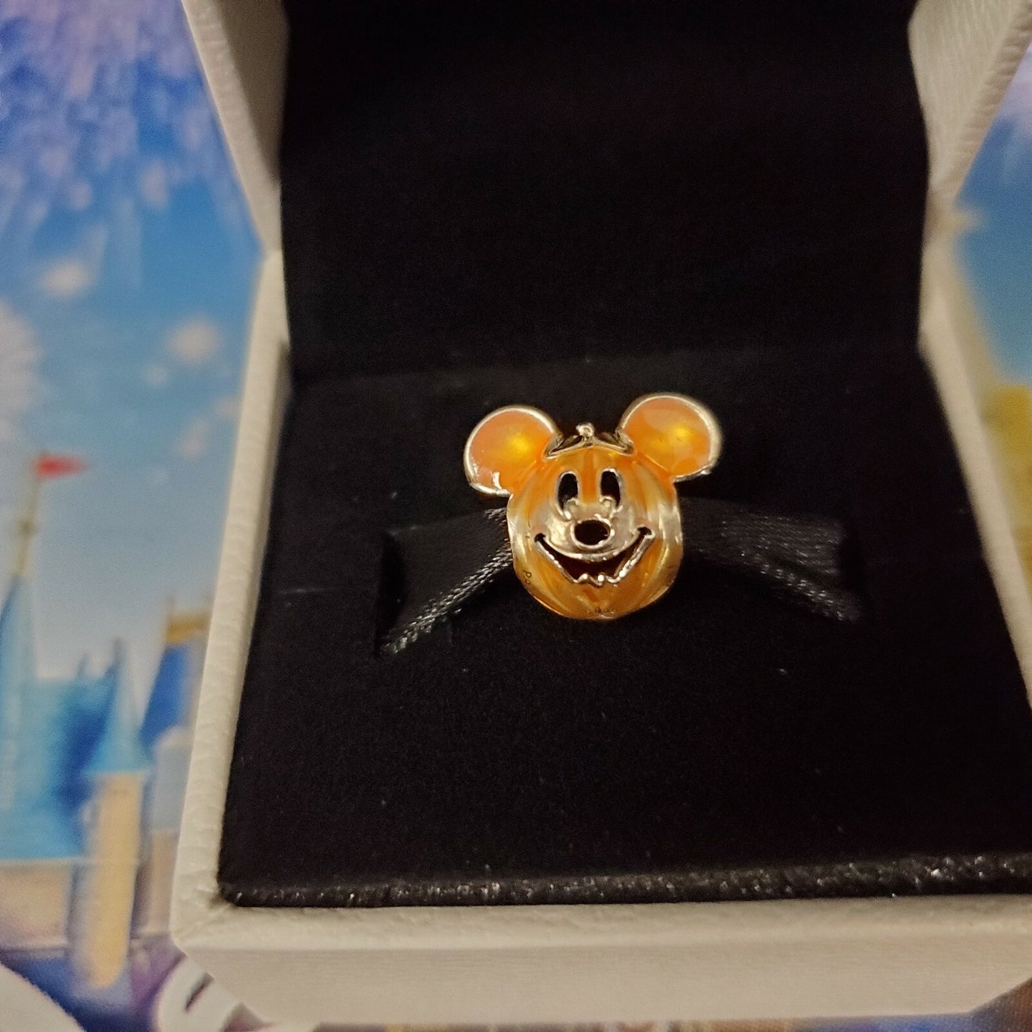 *Pandora Pumpkin* Disney World Parks Charm Mickey Mouse BOO WDW Orange Halloween