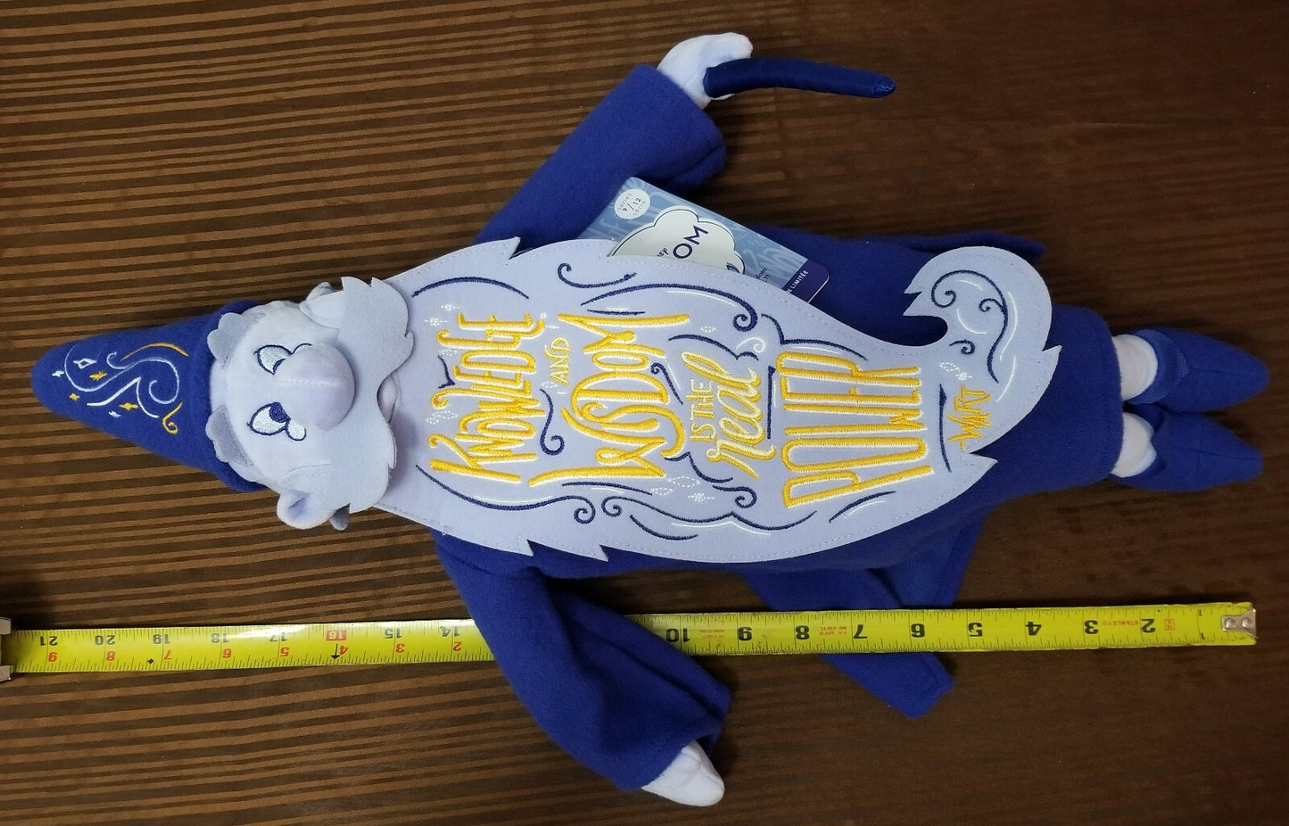 Disney Wisdom Collection Merlin 20" Limited Release Soft Plush Toy Sword Stone