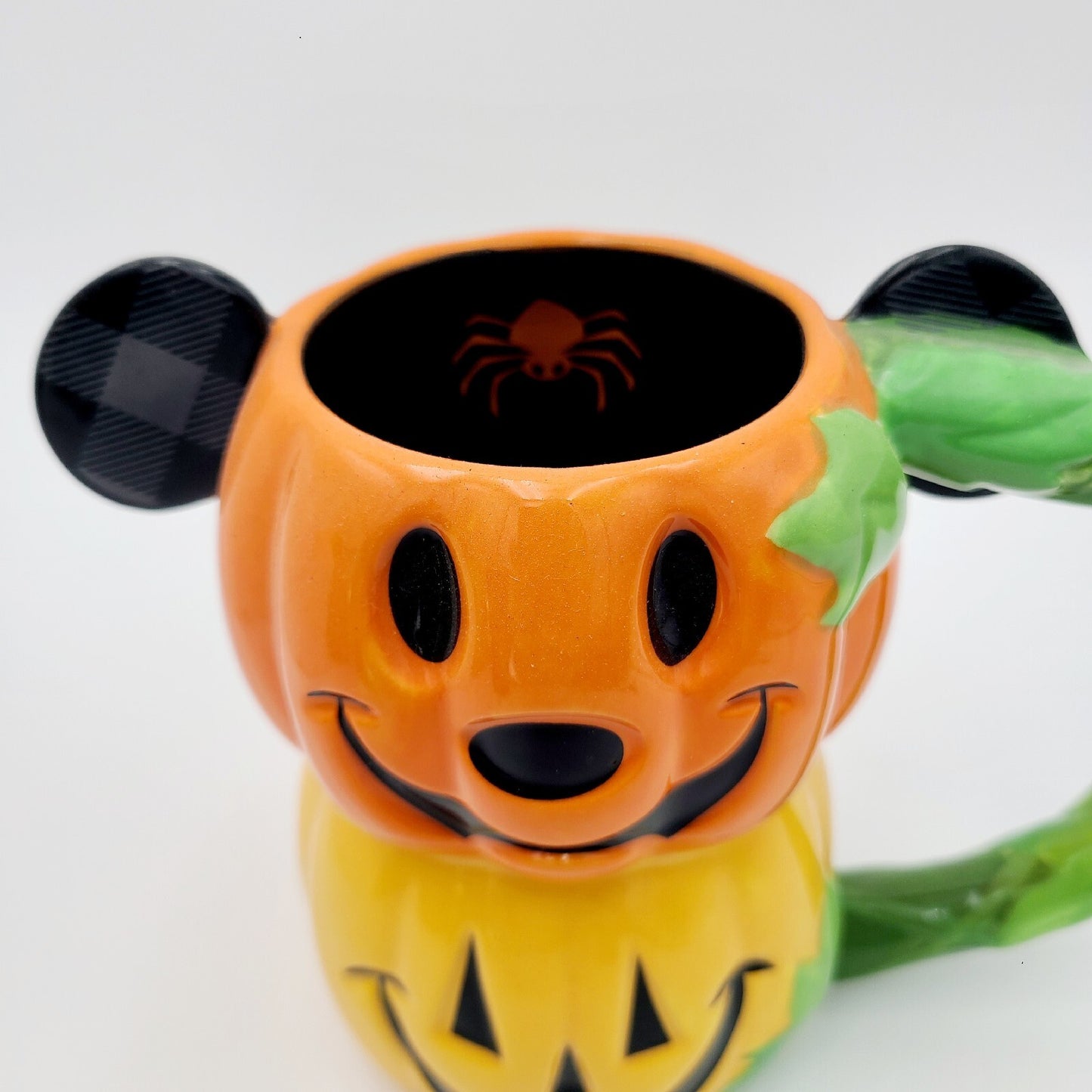 2021 Disney World Parks Halloween Mickey Pumpkin Stack Coffee Mug Stein Spider