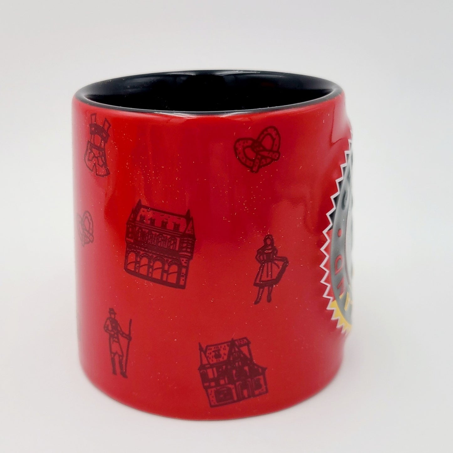 NEW 2024 Disney Parks EPCOT Germany Mickey Mouse Ceramic Coffee Red Mug Showcase