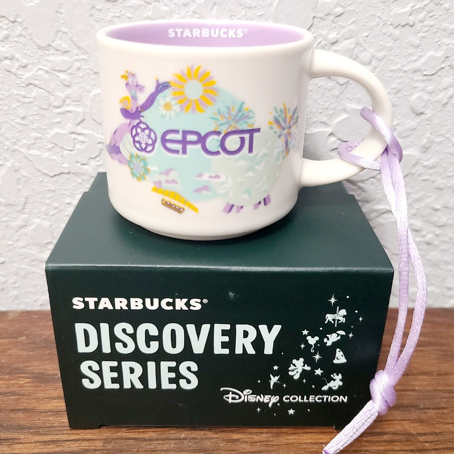 *EPCOT Mug & Ornament Set* 2024 Disney Park Starbucks Discovery Figment Coffee