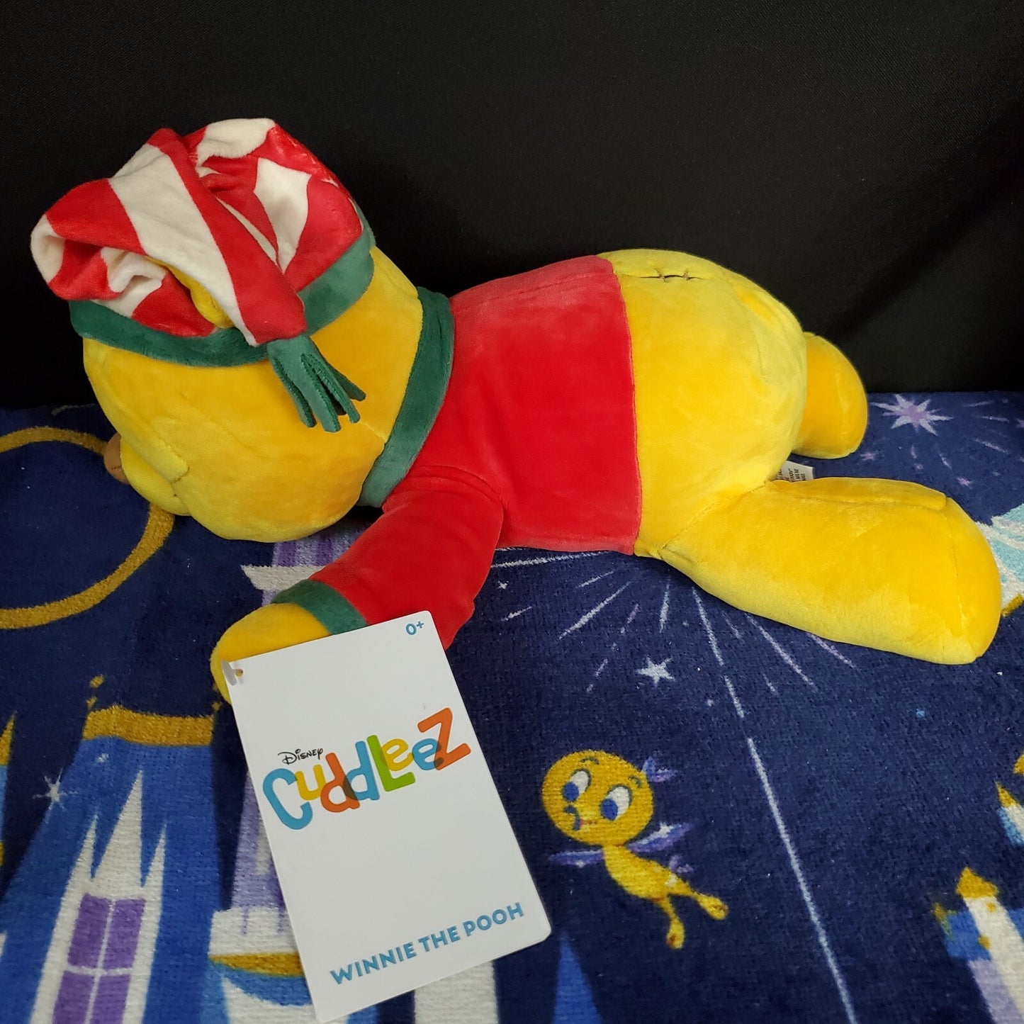 2022 Disney Parks Holiday Christmas Cuddleez Winnie The Pooh 13” Plush New