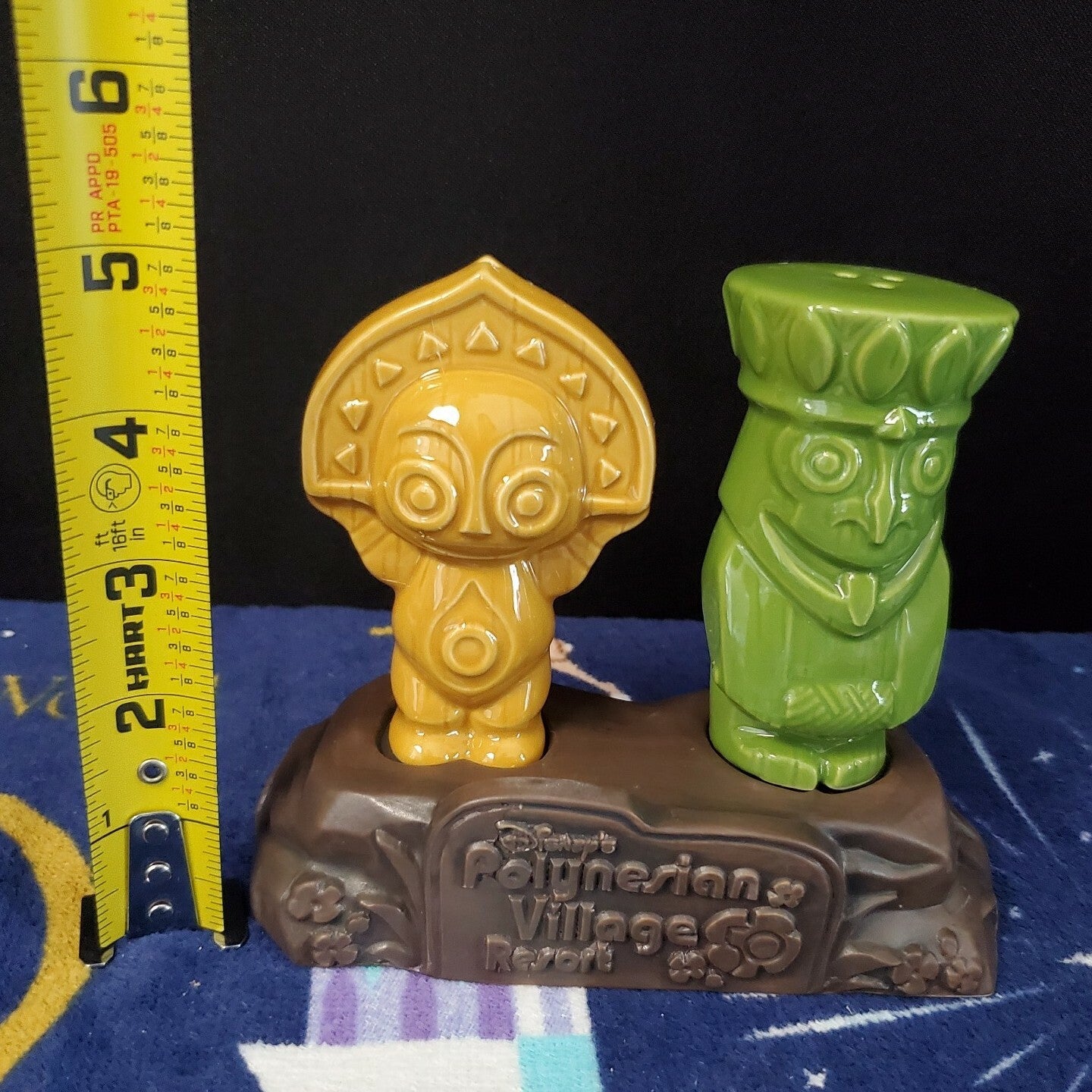 Walt Disney World Polynesian Resort 50th Anniversary Tiki Salt & Pepper Set NEW