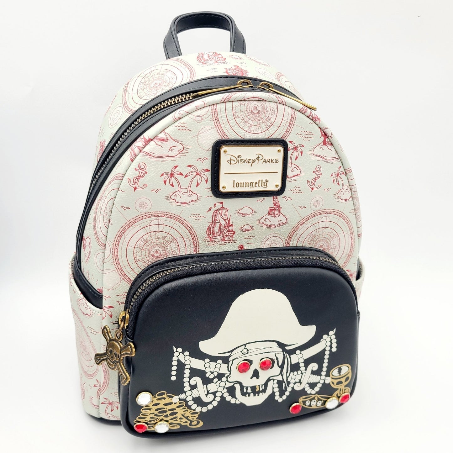 NEW Disney Parks Pirates of the Caribbean GITD Loungefly Mini Backpack Glow Dark