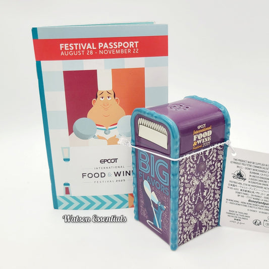 2025 Disney Parks EPCOT Food & Wine Remy Ratatouille Salt & Pepper Shaker New