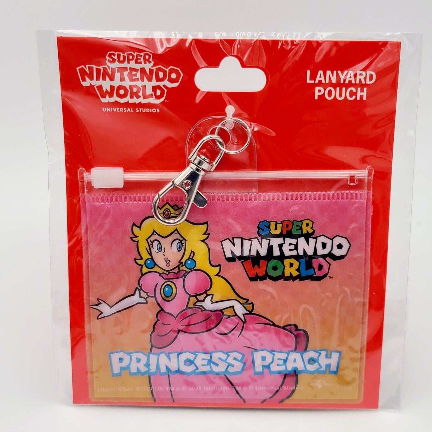 EPIC Universe Super Nintendo World Princess Peach Lanyard Pouch Universal Studio