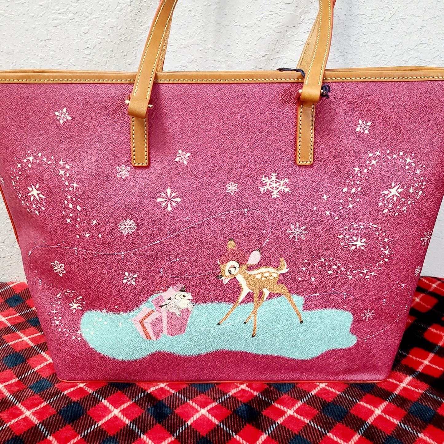 EXACT Tote 2023 Disney Park Dooney Bourke Christmas Mickey Mouse Bambi Purse Bag