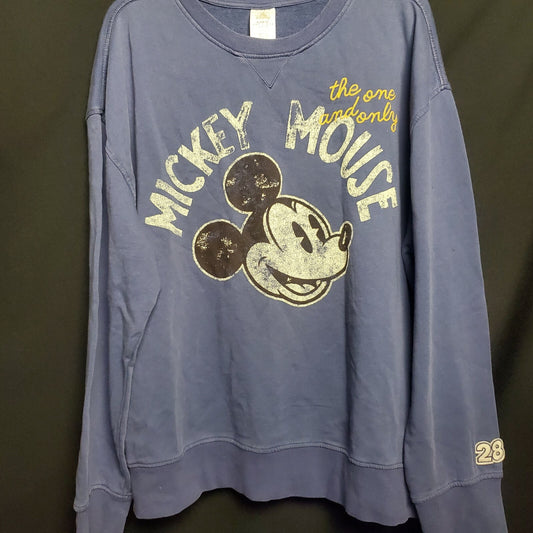 LARGE Walt Disney World Parks One & Only Mickey Mouse Long Sleeve Shirt Sweater