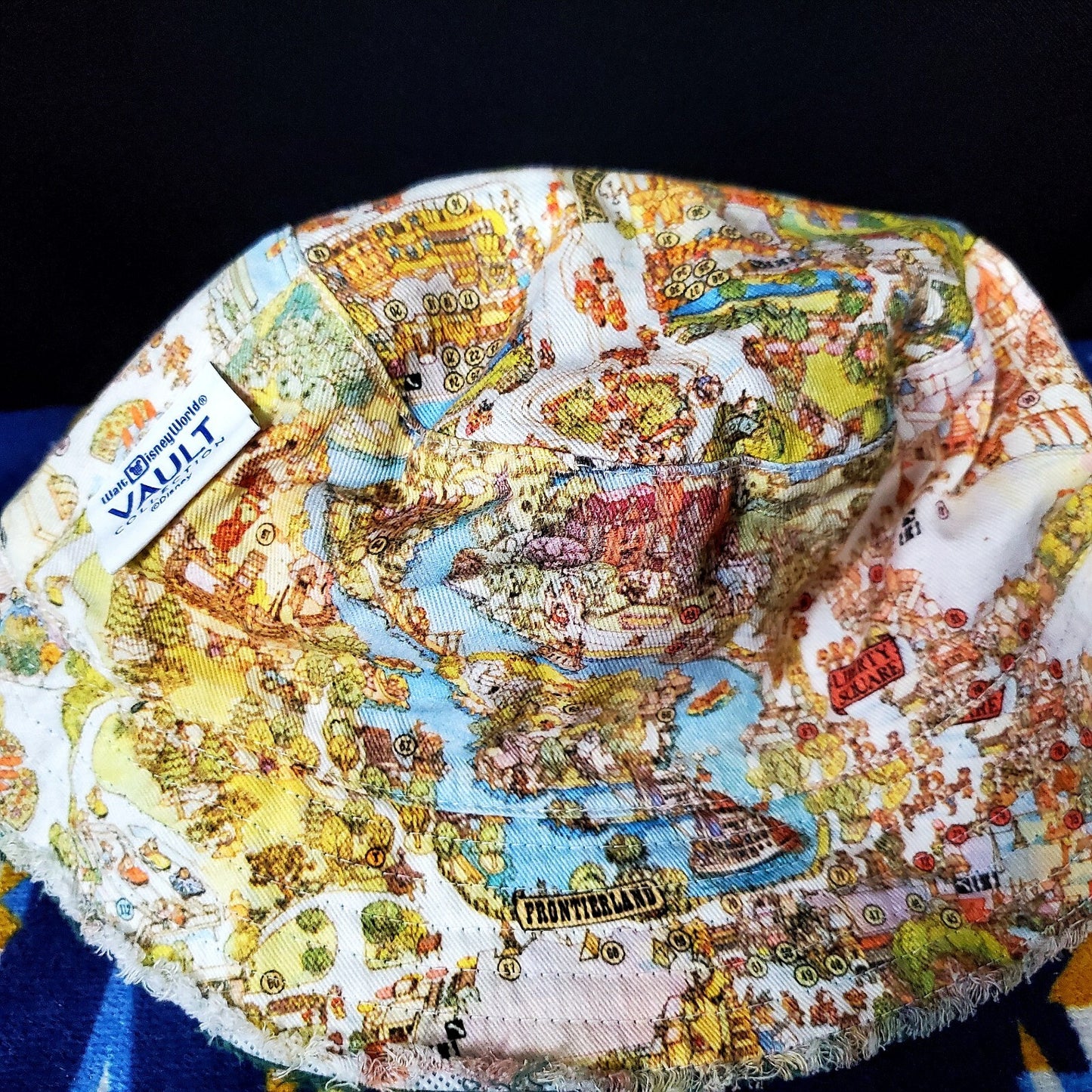 NEW Disney Parks 50th Anniv Vault Magic Kingdom Map Castle Reversible Bucket Hat