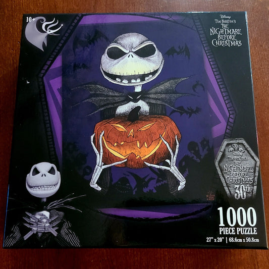 NEW Disney Parks 2023 Nightmare Before Christmas 30th Anniv Puzzle Jack Pumpkin