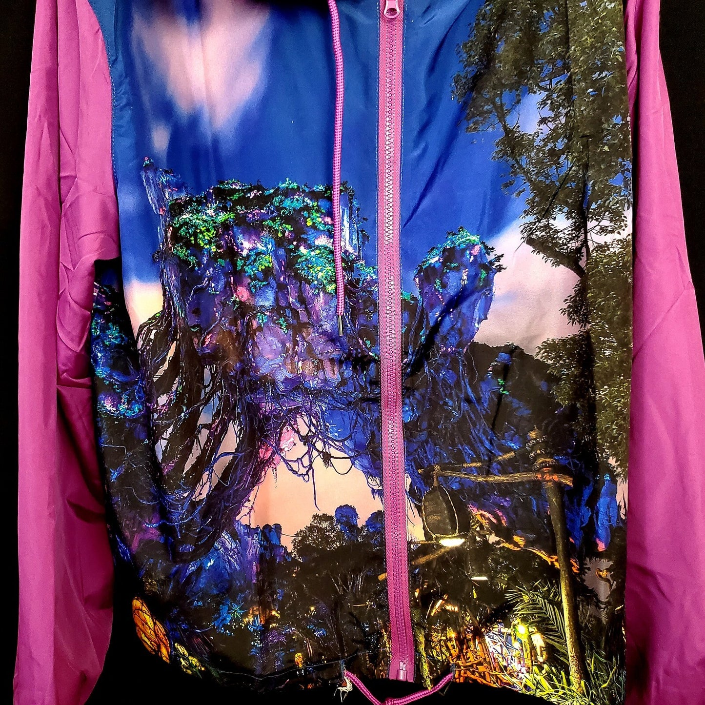 LARGE Disney Parks Pandora Avatar Floating Mountains Windbreaker Jacket Adult L