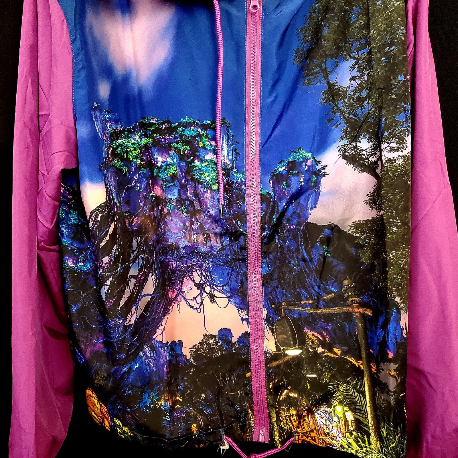 LARGE Disney Parks Pandora Avatar Floating Mountains Windbreaker Jacket Adult L