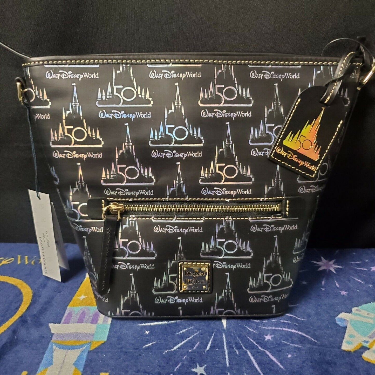 NEW Walt Disney World Park 50th Anniversary Dooney & Bourke Crossbody Bag Castle