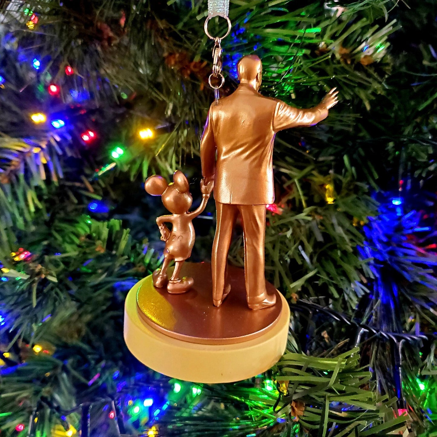 Walt Disney World Parks 50th Anniversary Partners Walt & Mickey Mouse Ornament