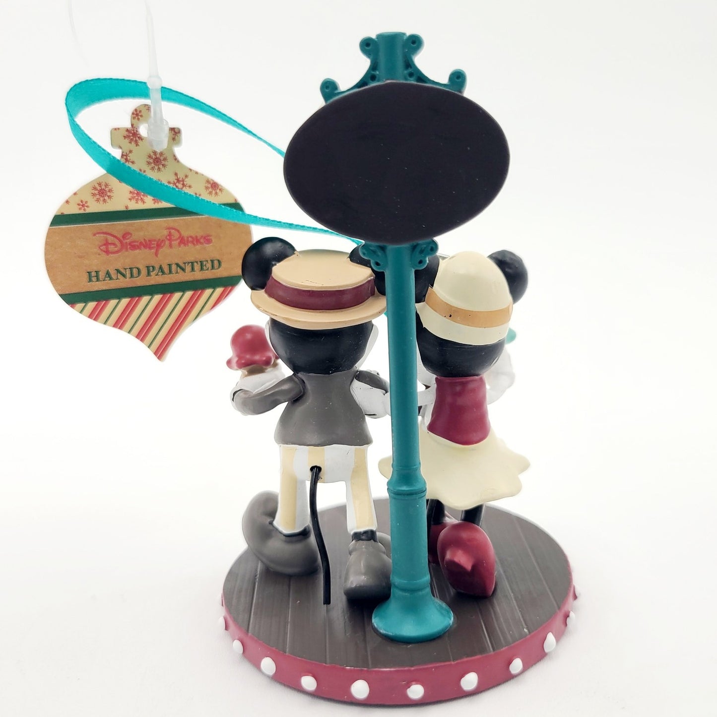 Disney World Parks Boardwalk Resort Mickey & Minnie Mouse Christmas Ornament WDW