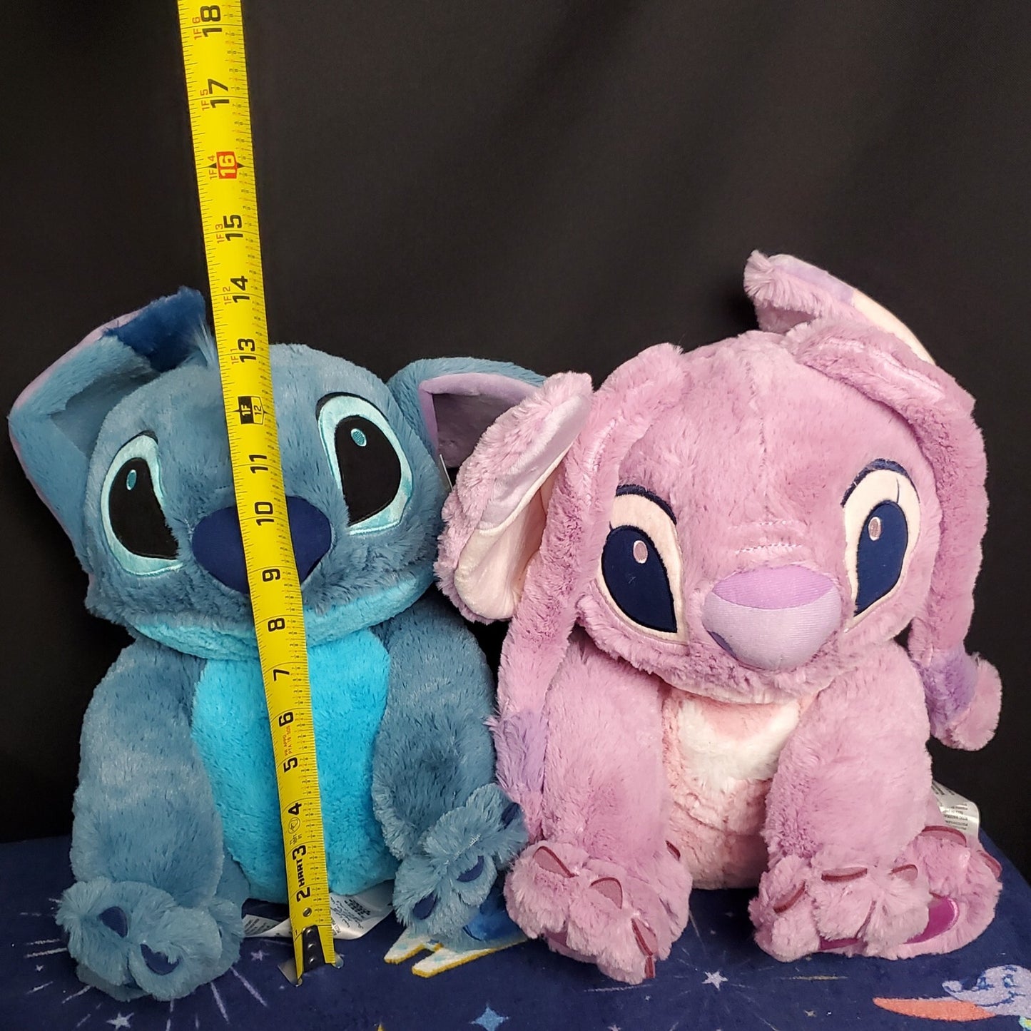 *2 Medium 15" Plush Set* Disney Parks Lilo & Stitch Plush Toy Stuffed Animal NEW