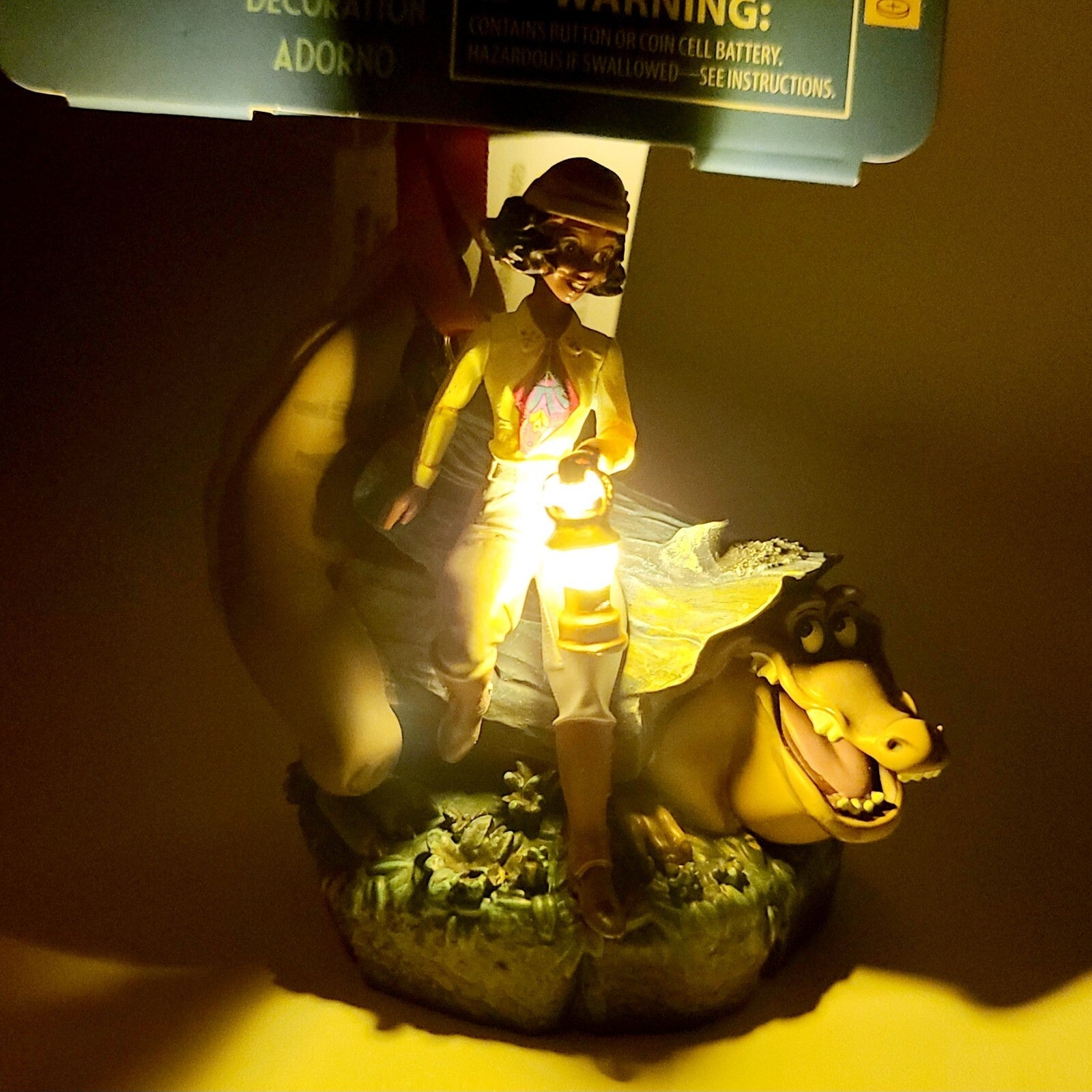 Light-Up ORNAMENT 2024 Disney Park Tiana Bayou Adventure Holiday Louis Alligator