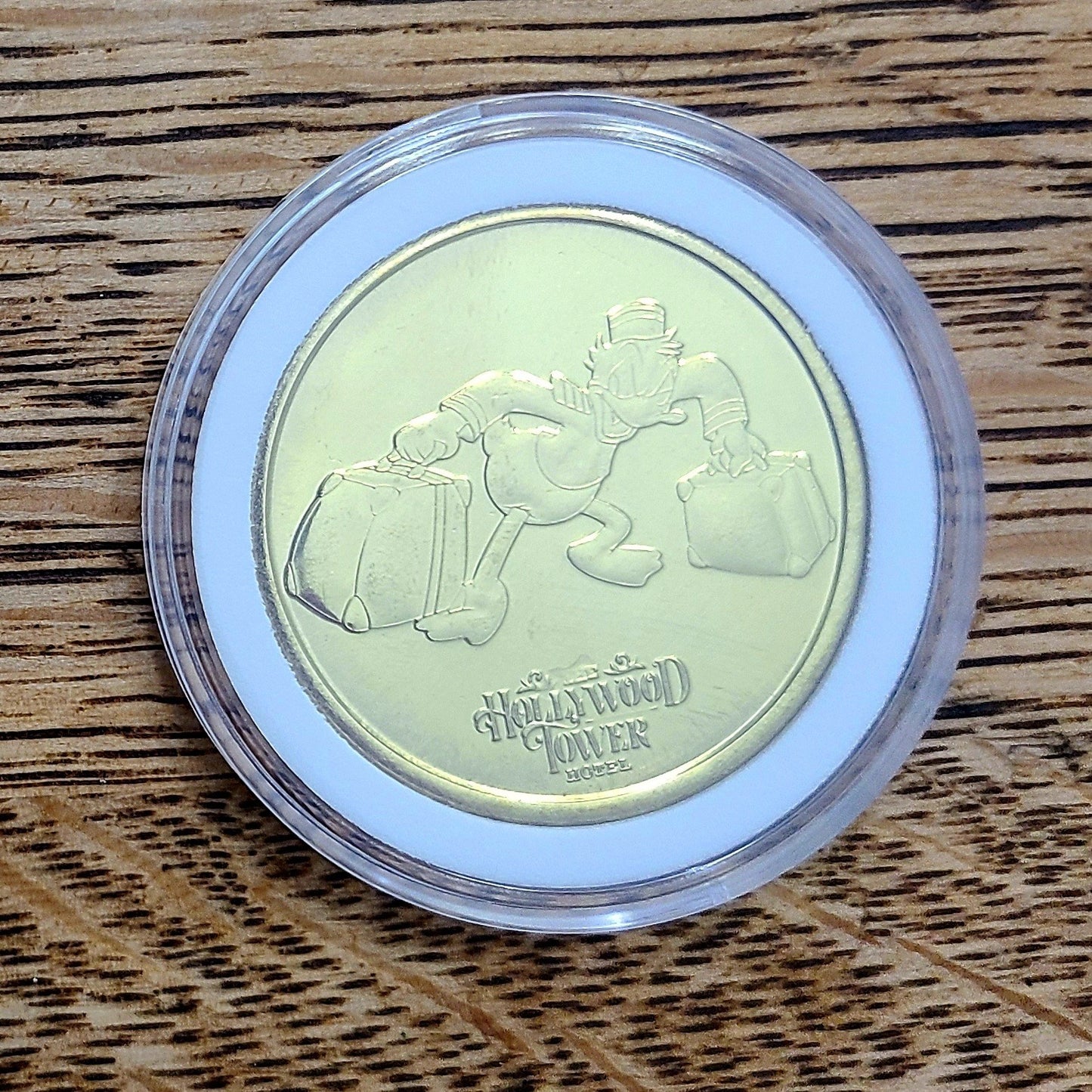 Disney Parks Hollywood Studios Tower of Terror Donald Collectible Coin Medallion