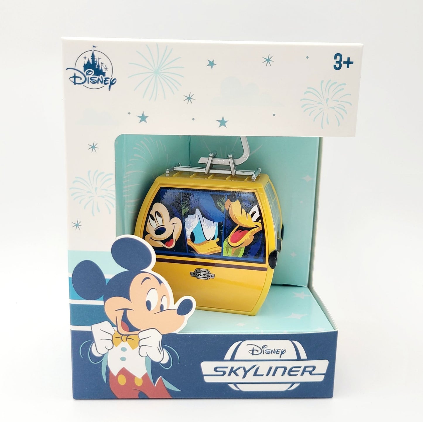 Disney Parks 2025 Mickey Mouse Donald Goofy Skyliner Gondola Model w/ Stand New