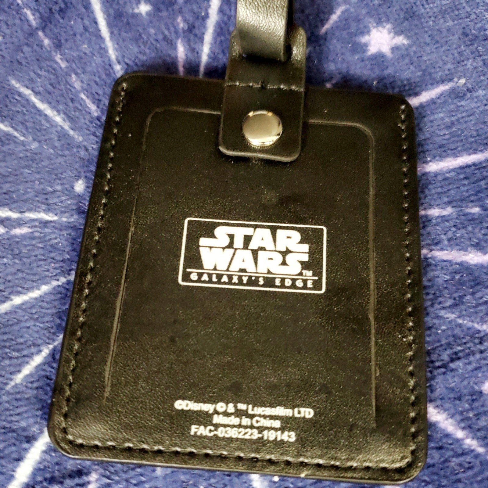 Disney Parks Star Wars Galaxy’s Edge Black Spire Outpost Luggage Tag NWT