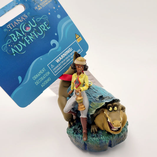 Light-Up ORNAMENT 2024 Disney Park Tiana Bayou Adventure Holiday Louis Alligator
