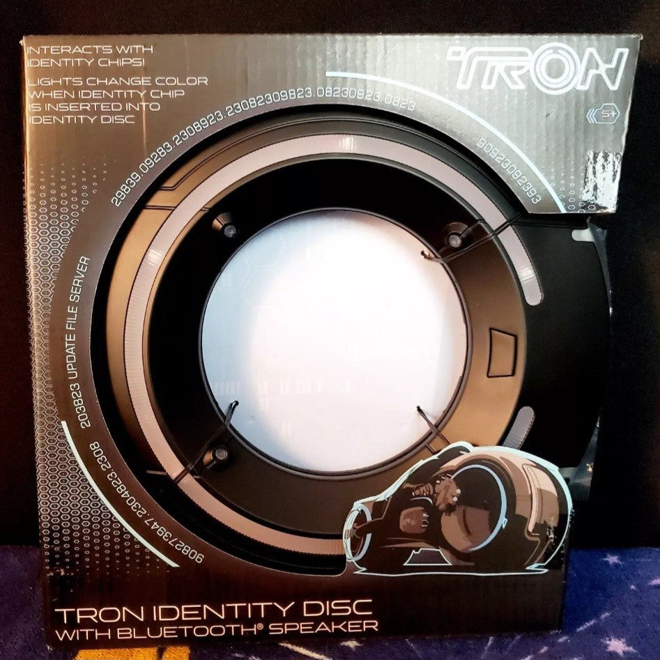 NEW Disney Parks TRON Lightcycle Identity Disc Bluetooth Speaker 4 Identity Chip