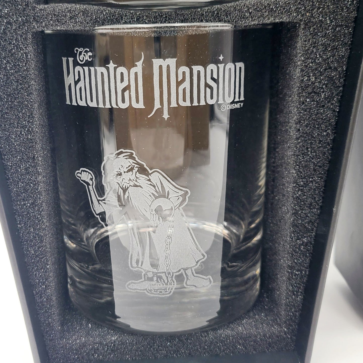 Disney Parks Arribas Haunted Mansion Hitchhiking Ghosts Limited Edition Glasses
