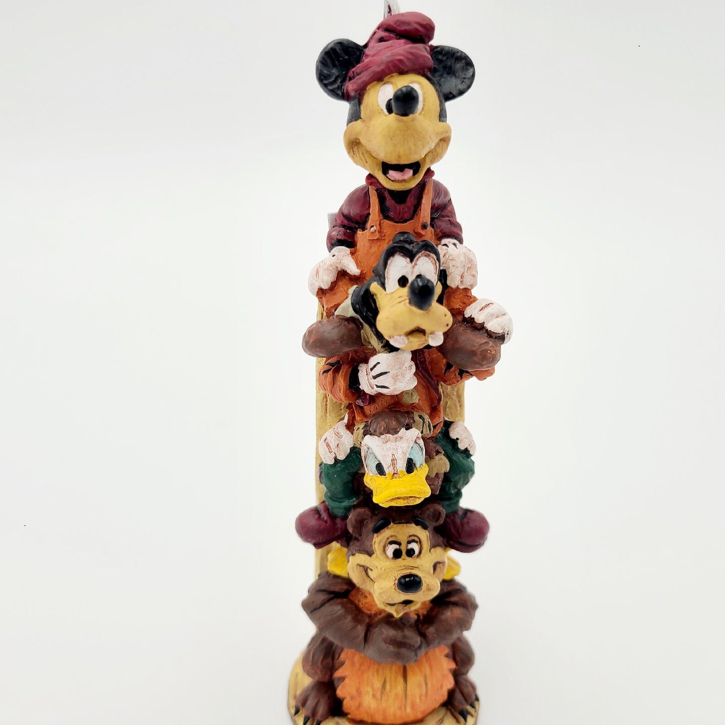 NEW Disney Parks Wilderness Lodge Resort Mickey Goofy Donald Totem Photo Holder