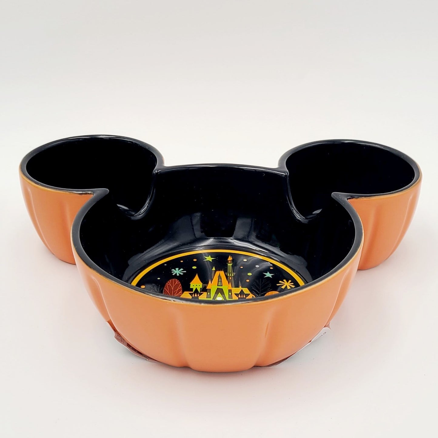 2025 Disney Parks Home Halloween Mickey & Minnie Mouse Pumpkin Candy Bowl Dish