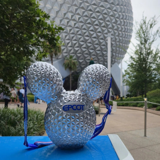 IN HAND 2025 Popcorn Bucket Disney Parks EPCOT Spaceship Earth Light Up Ears WDW