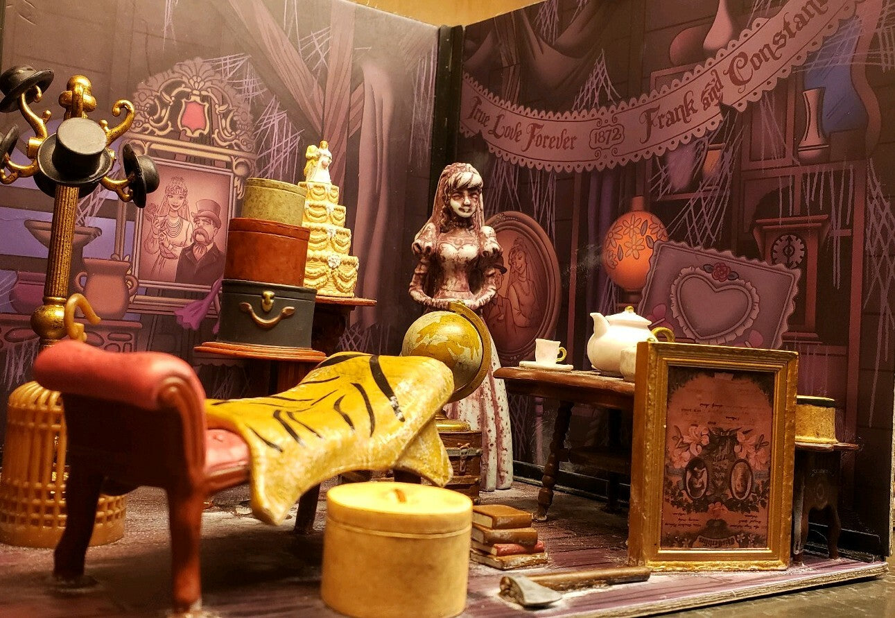 Disney Parks The Haunted Mansion Diorama Bride Attic WDW Magic Kingdom