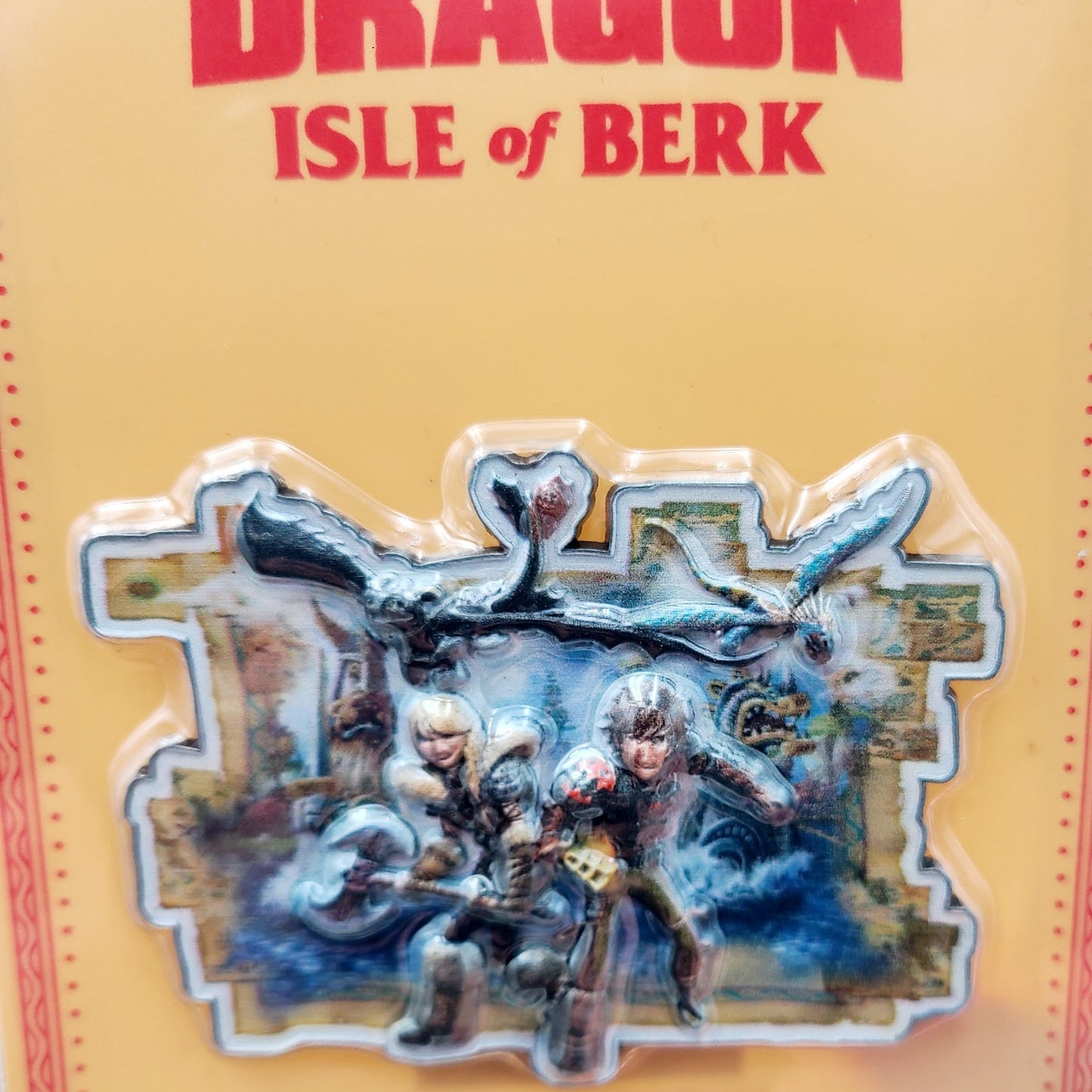 Universal Epic Universe How Train Dragon Isle Berk Map 3D Magnet Hiccup Astrid
